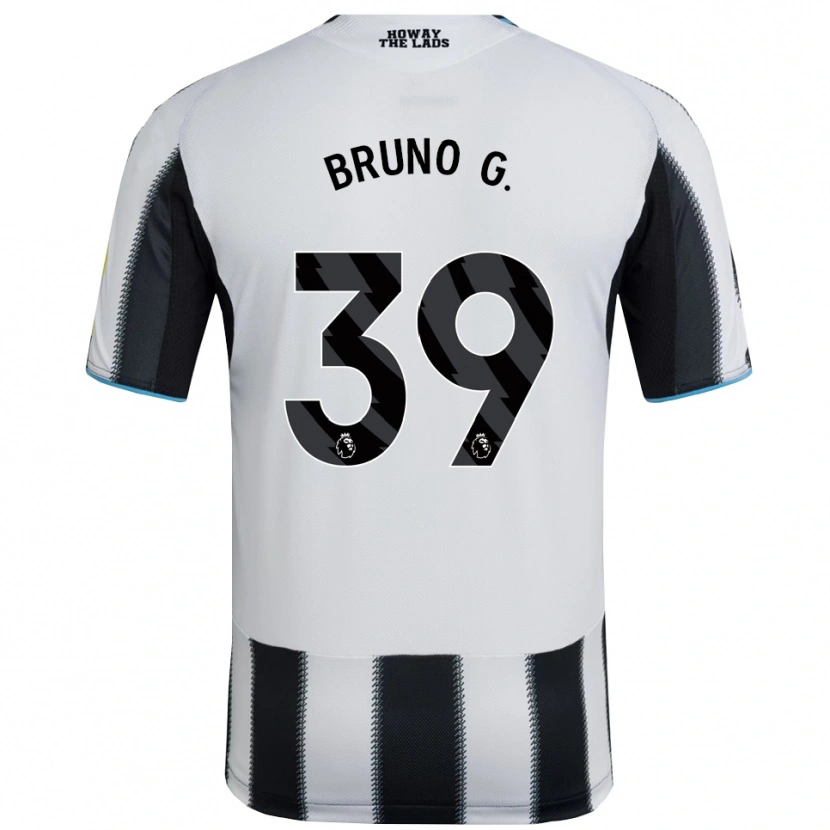 Danxen Dámské Bruno Guimarães #39 Černá Bílá Domů Hráčské Dresy 2025/26 Dres