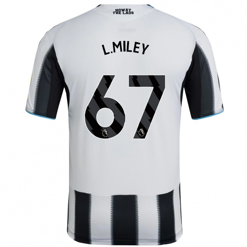 Danxen Dámské Lewis Miley #67 Černá Bílá Domů Hráčské Dresy 2025/26 Dres