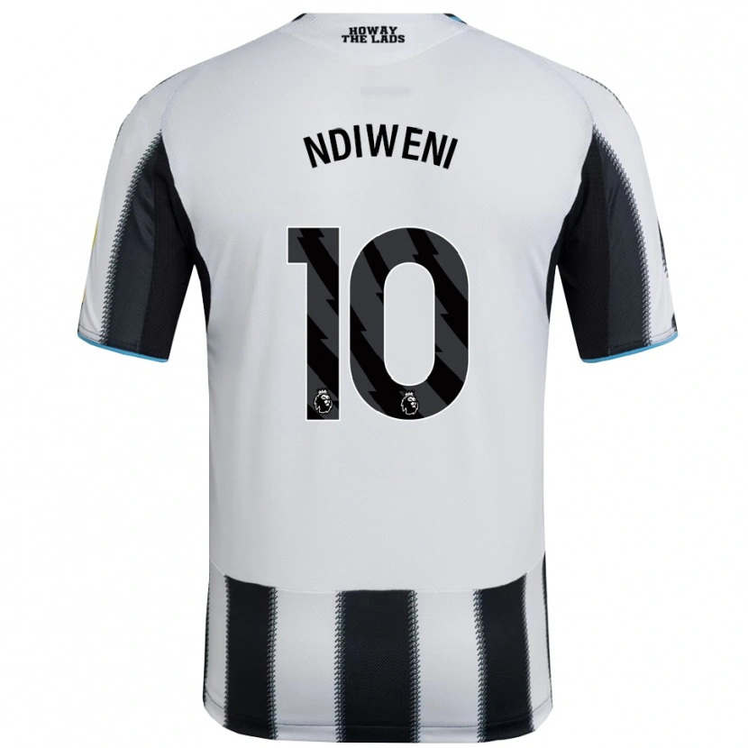 Danxen Dámské Ethan Ndiweni #10 Černá Bílá Domů Hráčské Dresy 2025/26 Dres