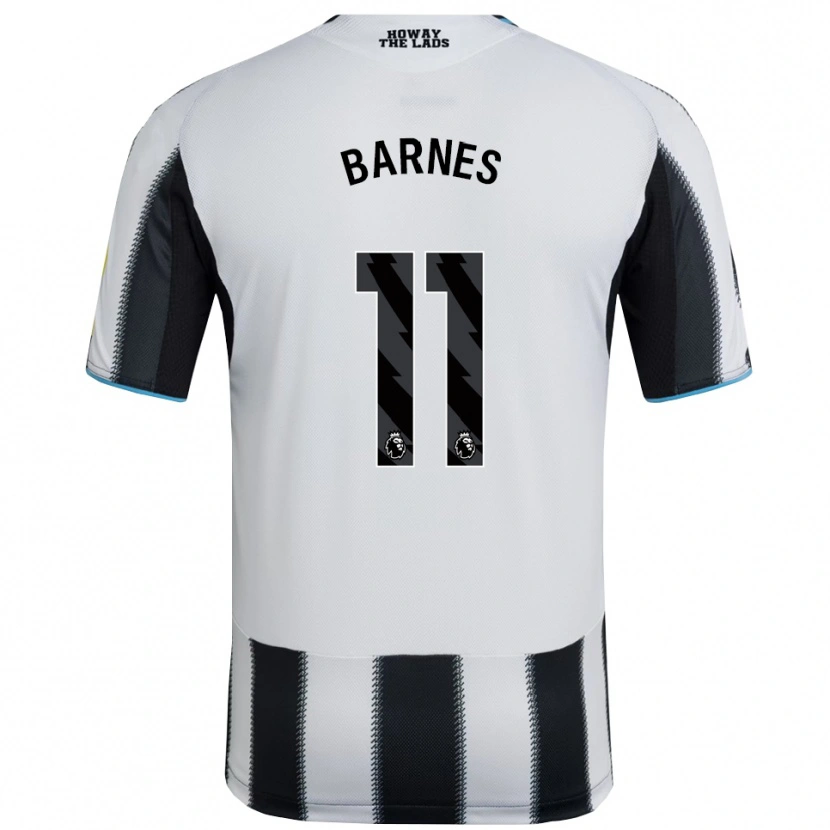 Danxen Dámské Harvey Barnes #11 Černá Bílá Domů Hráčské Dresy 2025/26 Dres