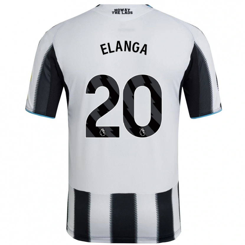 Danxen Dámské Anthony Elanga #20 Černá Bílá Domů Hráčské Dresy 2025/26 Dres