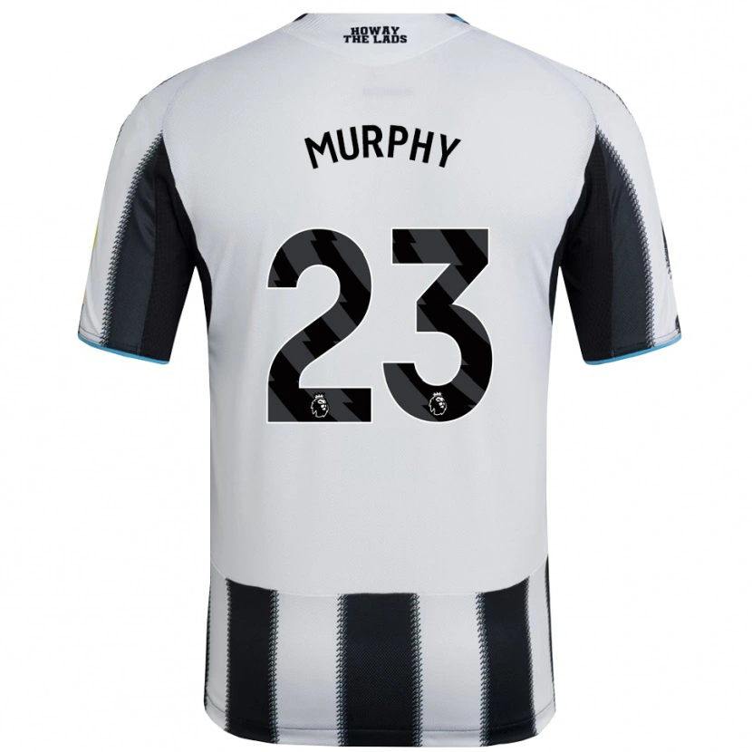 Danxen Dámské Jacob Murphy #23 Černá Bílá Domů Hráčské Dresy 2025/26 Dres