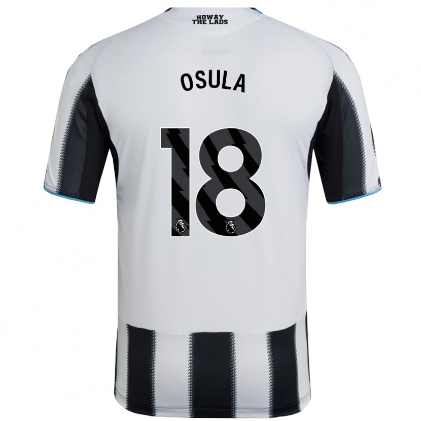 Danxen Dámské William Osula #18 Černá Bílá Domů Hráčské Dresy 2025/26 Dres
