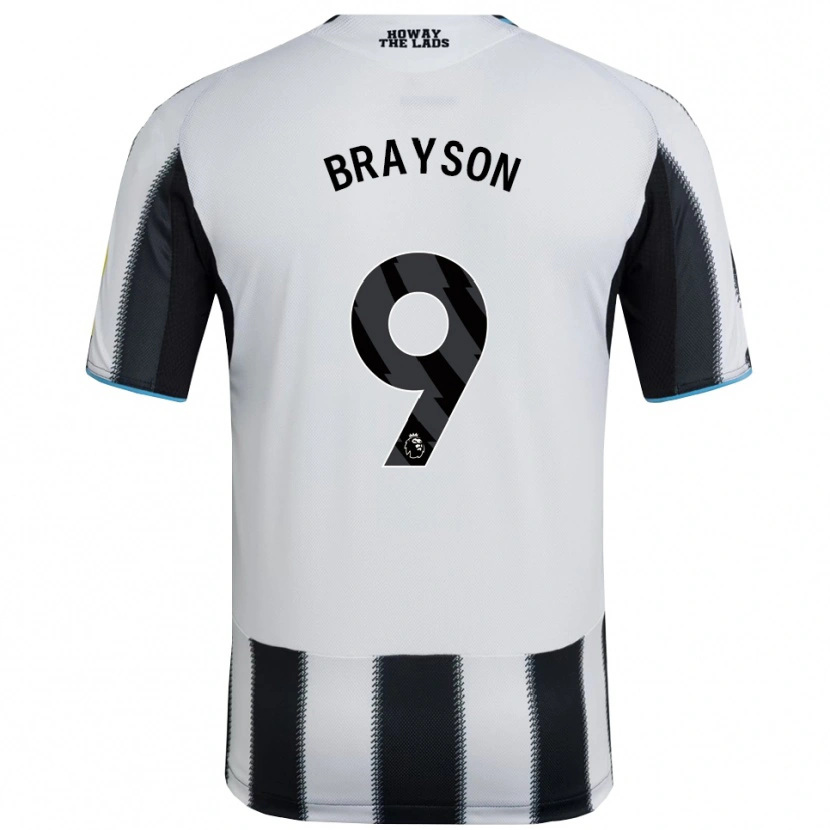 Danxen Dámské Joe Brayson #9 Černá Bílá Domů Hráčské Dresy 2025/26 Dres