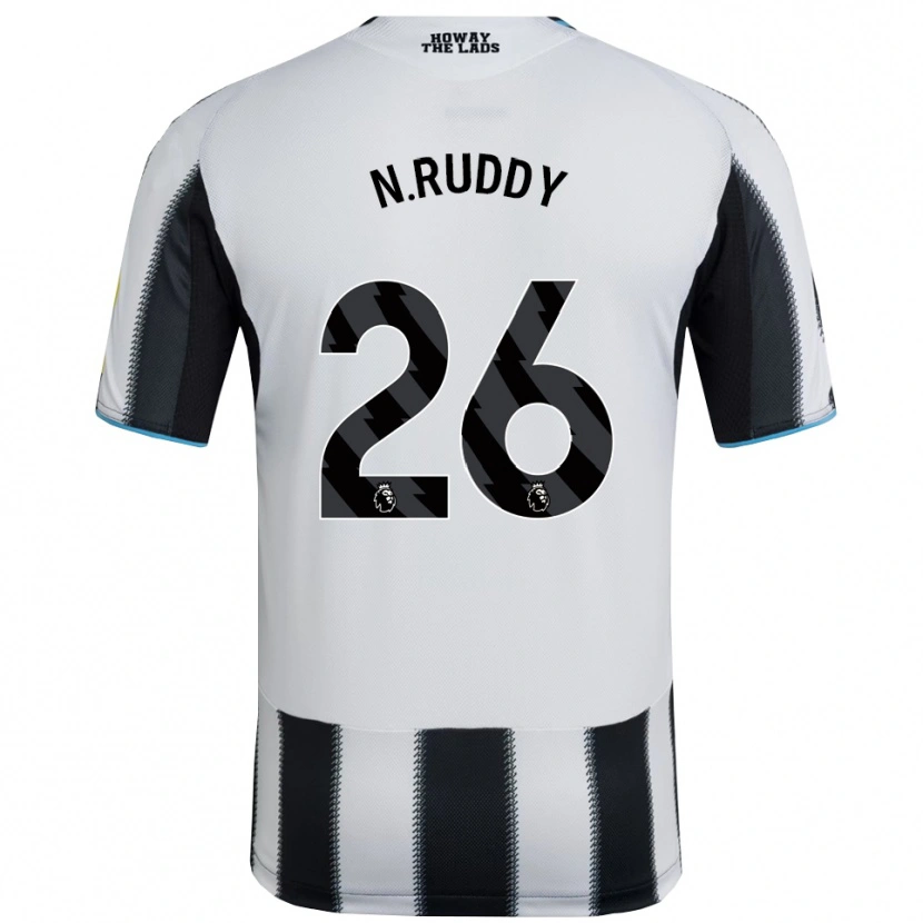 Danxen Dámské John Ruddy #26 Černá Bílá Domů Hráčské Dresy 2025/26 Dres