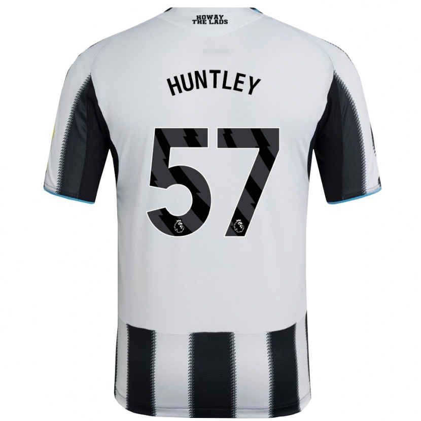 Danxen Dámské James Huntley #57 Černá Bílá Domů Hráčské Dresy 2025/26 Dres