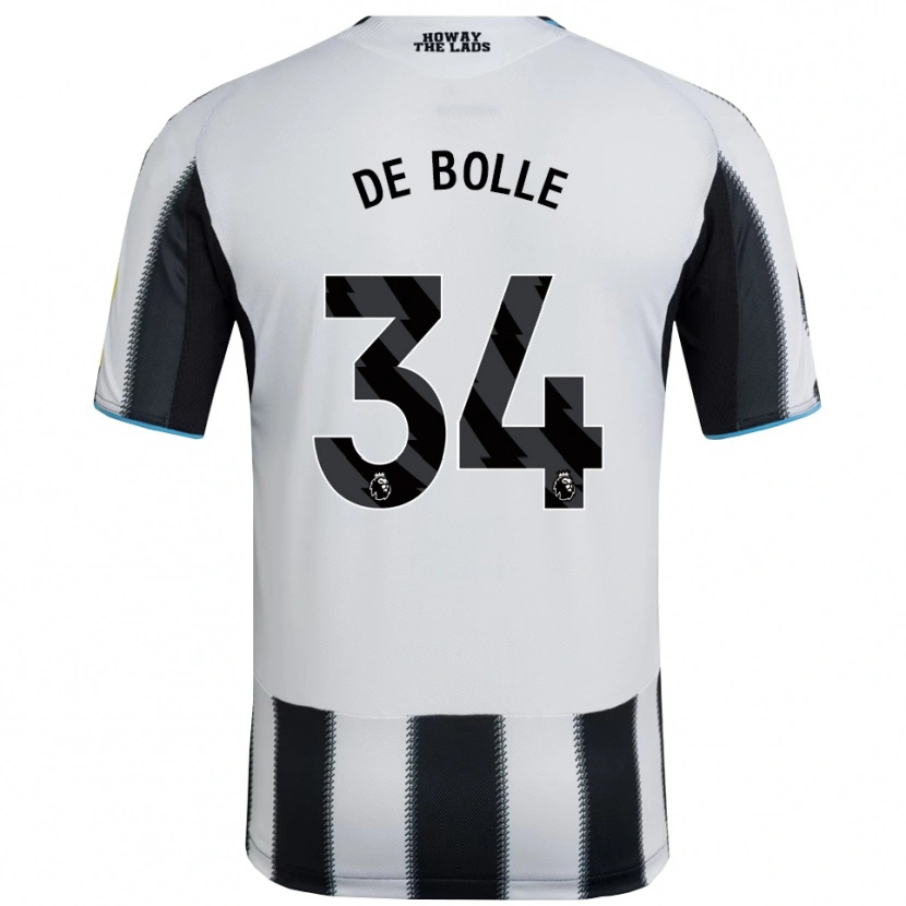 Danxen Dámské Lucas De Bolle #34 Černá Bílá Domů Hráčské Dresy 2025/26 Dres