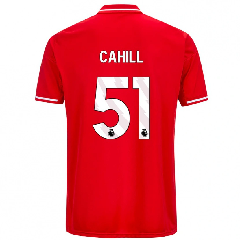 Danxen Dámské Shae Cahill #51 Červená Bílá Domů Hráčské Dresy 2025/26 Dres