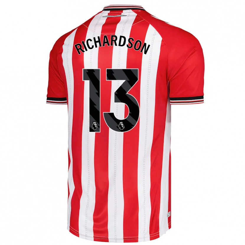 Danxen Dámské Adam Richardson #13 Červená Bílá Domů Hráčské Dresy 2025/26 Dres