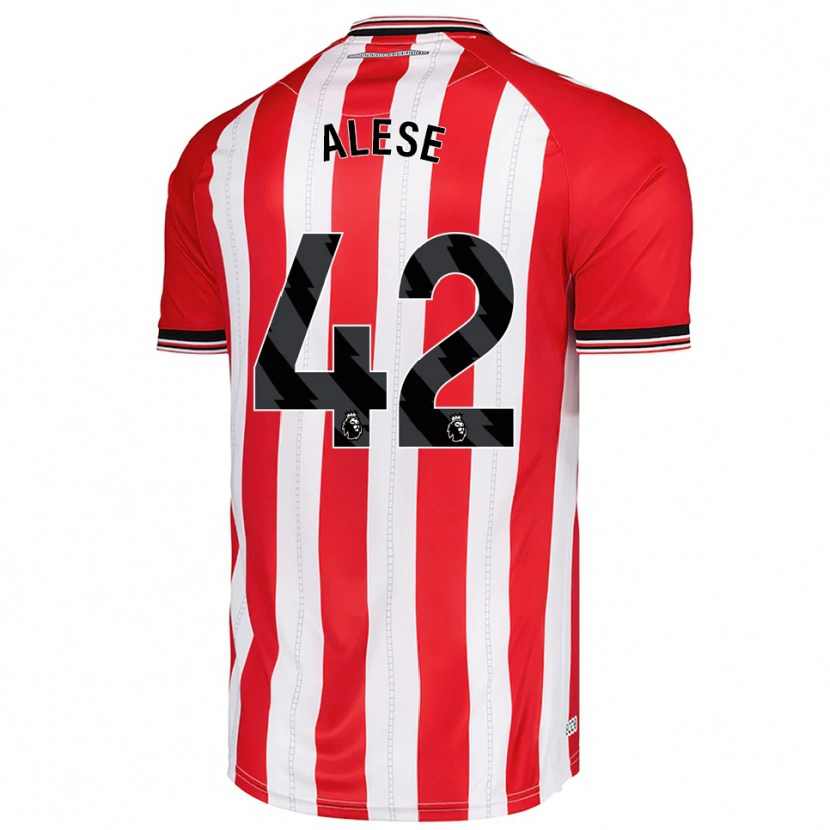 Danxen Dámské Aji Alese #42 Červená Bílá Domů Hráčské Dresy 2025/26 Dres