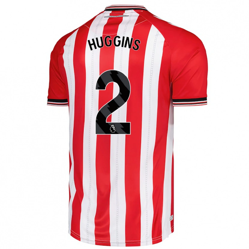 Danxen Dámské Niall Huggins #2 Červená Bílá Domů Hráčské Dresy 2025/26 Dres