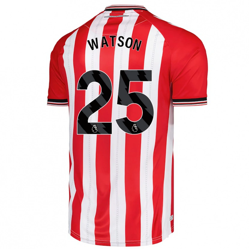 Danxen Dámské Katy Watson #25 Červená Bílá Domů Hráčské Dresy 2025/26 Dres