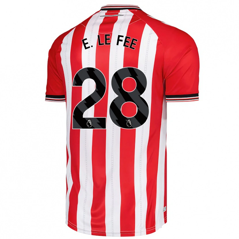Danxen Dámské Enzo Le Fée #28 Červená Bílá Domů Hráčské Dresy 2025/26 Dres