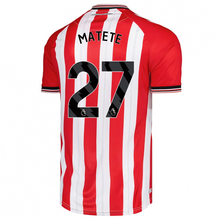Danxen Dámské Jay Matete #27 Červená Bílá Domů Hráčské Dresy 2025/26 Dres