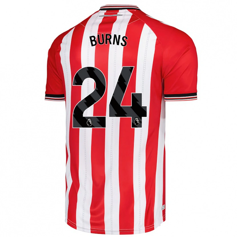 Danxen Dámské Matthew Burns #24 Červená Bílá Domů Hráčské Dresy 2025/26 Dres