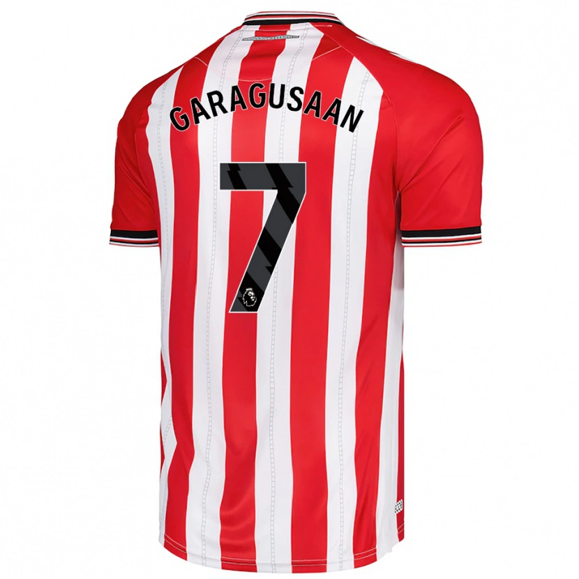 Danxen Dámské Finn Geragusyan #7 Červená Bílá Domů Hráčské Dresy 2025/26 Dres