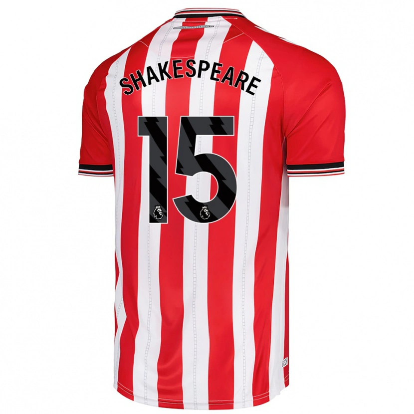 Danxen Dámské Caleb Shakespeare #15 Červená Bílá Domů Hráčské Dresy 2025/26 Dres