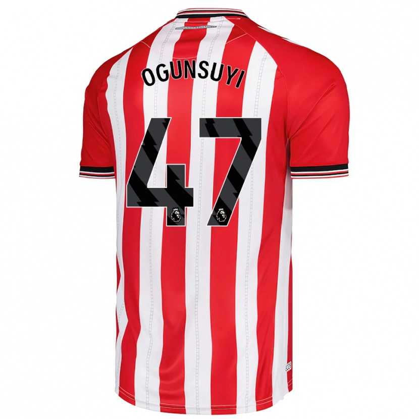 Danxen Dámské Trey Samuel-Ogunsuyi #47 Červená Bílá Domů Hráčské Dresy 2025/26 Dres