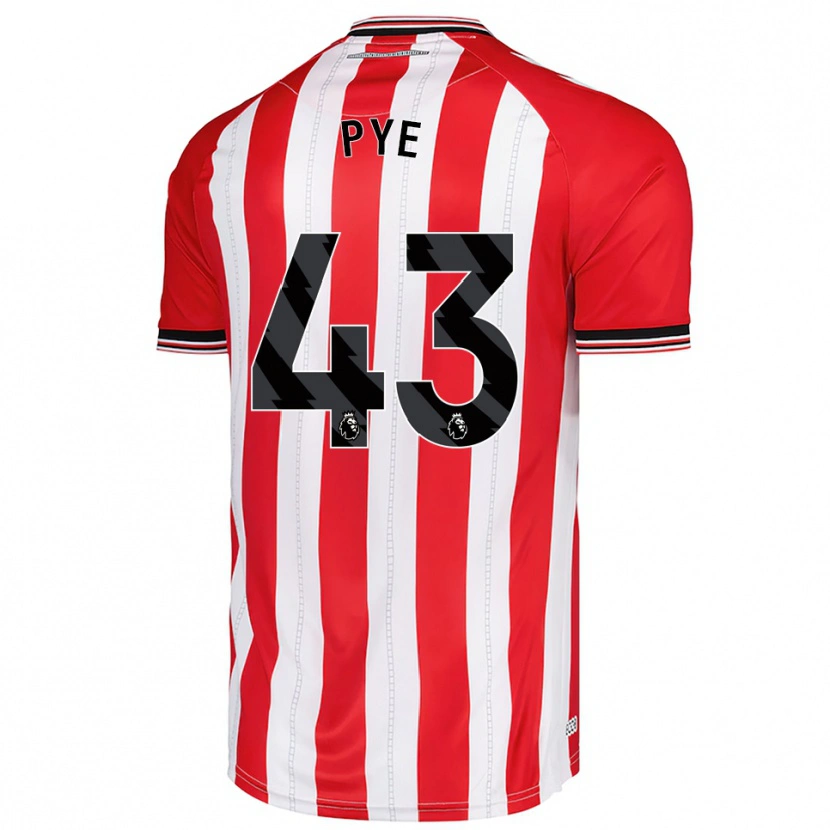 Danxen Dámské Connor Pye #43 Červená Bílá Domů Hráčské Dresy 2025/26 Dres