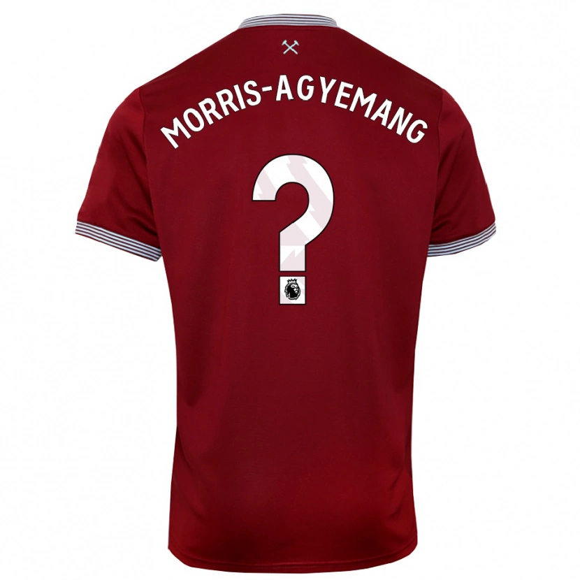 Danxen Dámské Reggie Morris-Agyemang #0 Burgundská Bílá Domů Hráčské Dresy 2025/26 Dres