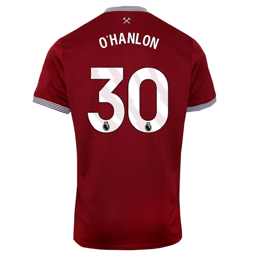 Danxen Dámské Katie O'hanlon #30 Burgundská Bílá Domů Hráčské Dresy 2025/26 Dres