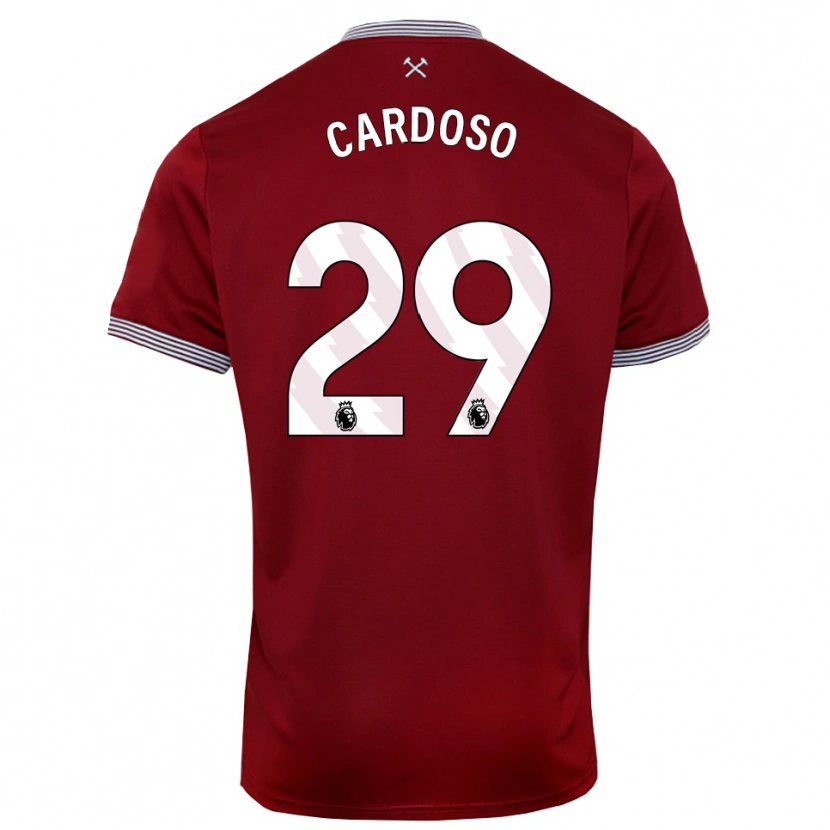 Danxen Dámské Goncalo Cardoso #29 Burgundská Bílá Domů Hráčské Dresy 2025/26 Dres