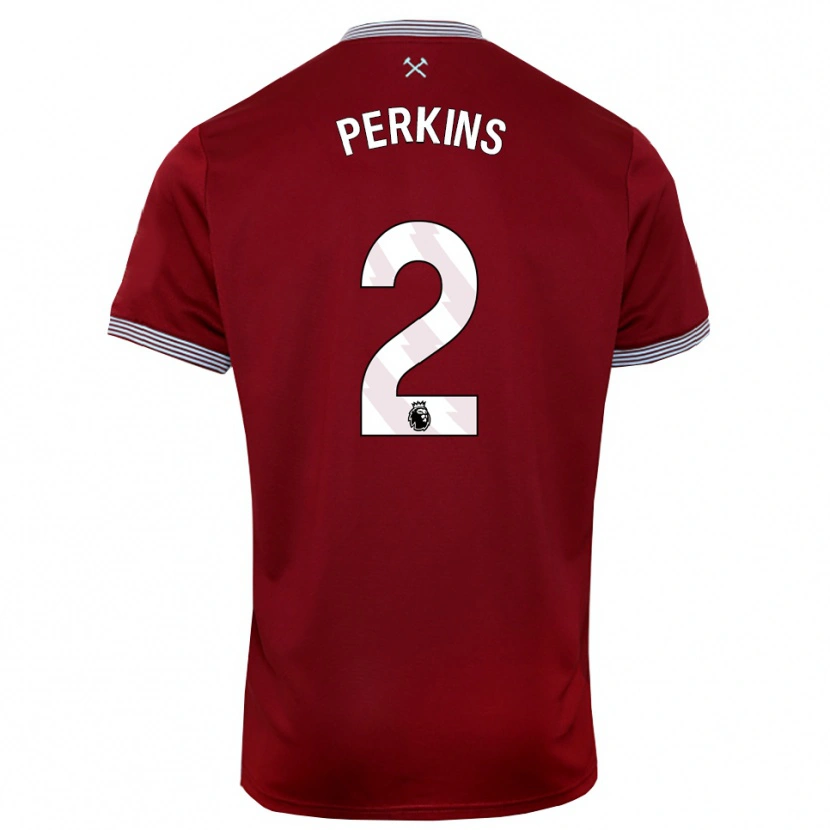 Danxen Dámské Vinnie Perkins #2 Burgundská Bílá Domů Hráčské Dresy 2025/26 Dres