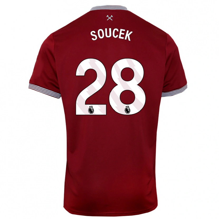Danxen Dámské Tomas Soucek #28 Burgundská Bílá Domů Hráčské Dresy 2025/26 Dres