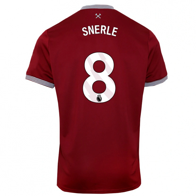 Danxen Dámské Emma Snerle #8 Burgundská Bílá Domů Hráčské Dresy 2025/26 Dres