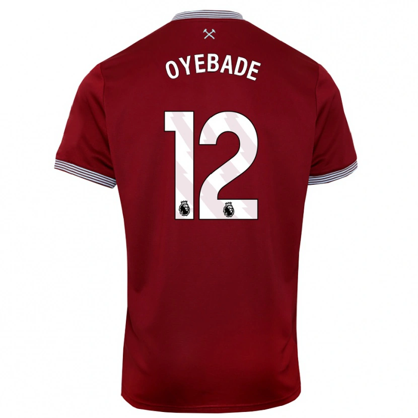 Danxen Dámské Rayan Oyebade #12 Burgundská Bílá Domů Hráčské Dresy 2025/26 Dres
