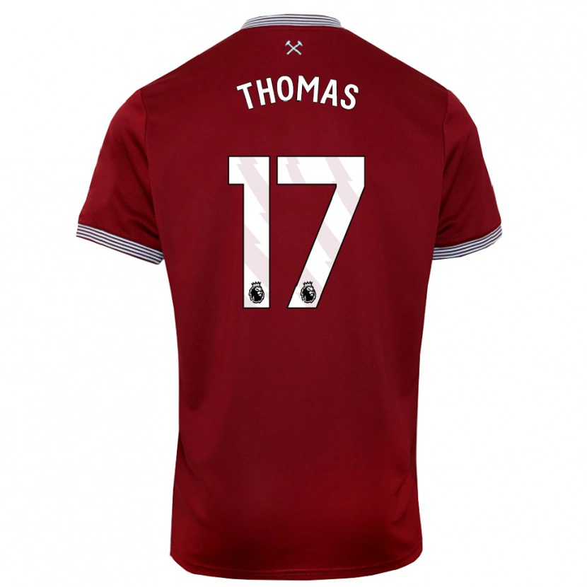 Danxen Dámské Isaac Thomas #17 Burgundská Bílá Domů Hráčské Dresy 2025/26 Dres
