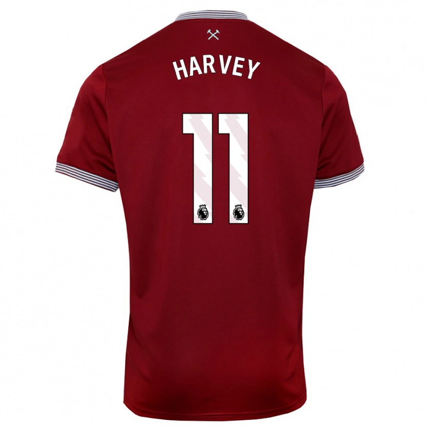 Danxen Dámské Ros Harvey #11 Burgundská Bílá Domů Hráčské Dresy 2025/26 Dres
