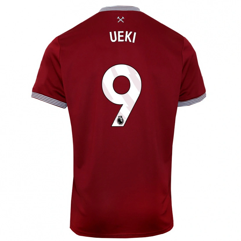 Danxen Dámské Riko Ueki #9 Burgundská Bílá Domů Hráčské Dresy 2025/26 Dres