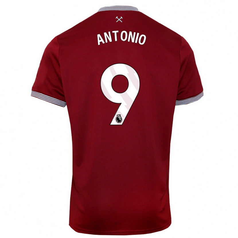 Danxen Dámské Michail Antonio #9 Burgundská Bílá Domů Hráčské Dresy 2025/26 Dres