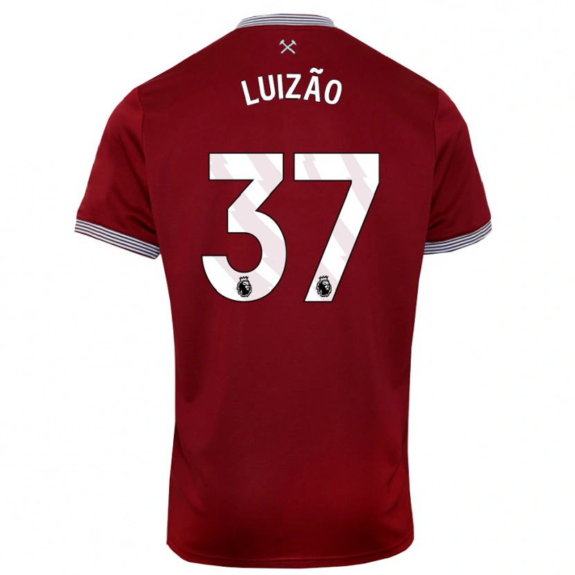 Danxen Dámské Luizão #37 Burgundská Bílá Domů Hráčské Dresy 2025/26 Dres