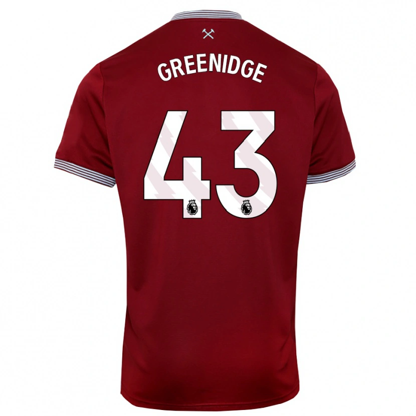 Danxen Dámské Will Greenidge #43 Burgundská Bílá Domů Hráčské Dresy 2025/26 Dres