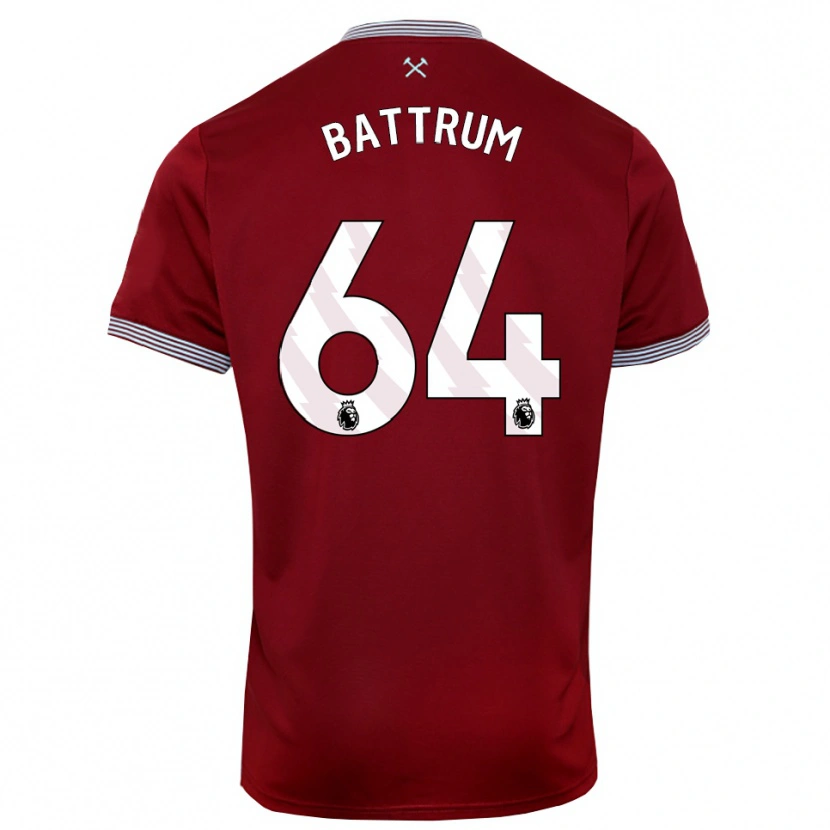 Danxen Dámské Ryan Battrum #64 Burgundská Bílá Domů Hráčské Dresy 2025/26 Dres
