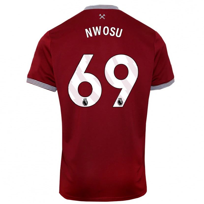 Danxen Dámské Chinaza Nwosu #69 Burgundská Bílá Domů Hráčské Dresy 2025/26 Dres
