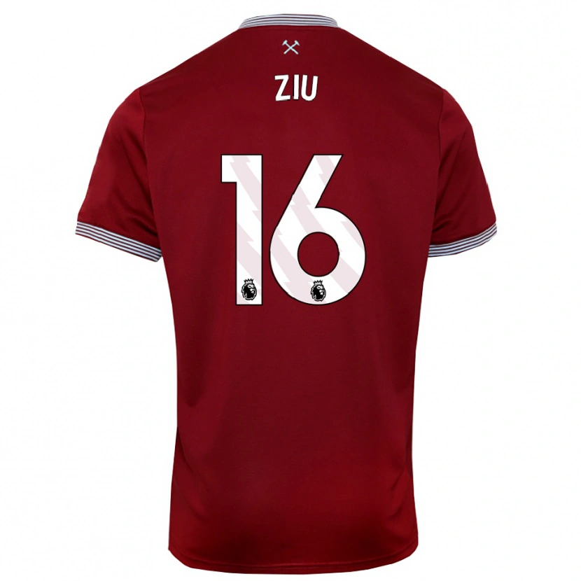 Danxen Dámské Jessica Ziu #16 Burgundská Bílá Domů Hráčské Dresy 2025/26 Dres
