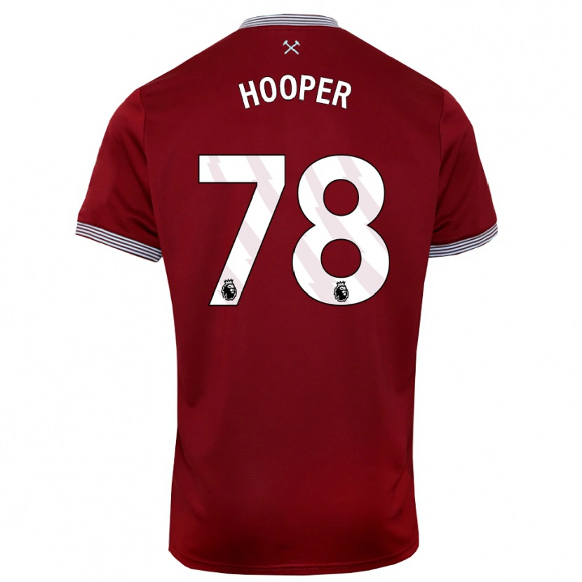 Danxen Dámské Finley Hooper #78 Burgundská Bílá Domů Hráčské Dresy 2025/26 Dres