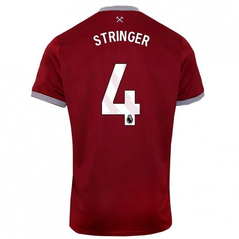 Danxen Dámské Abbey Leigh Stringer #4 Burgundská Bílá Domů Hráčské Dresy 2025/26 Dres