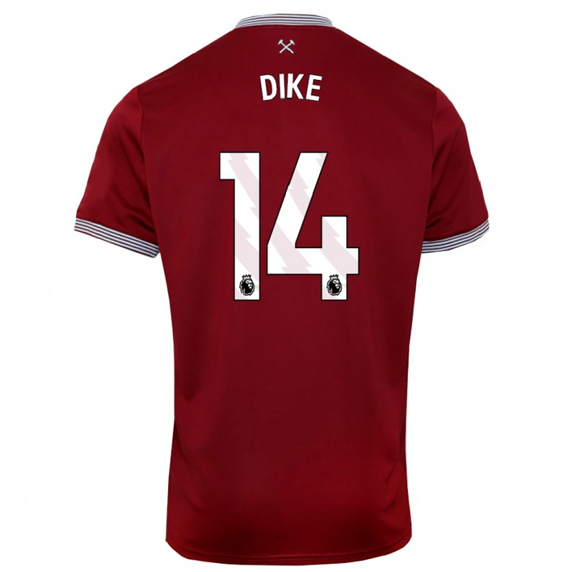 Danxen Dámské Lewis Dike #14 Burgundská Bílá Domů Hráčské Dresy 2025/26 Dres