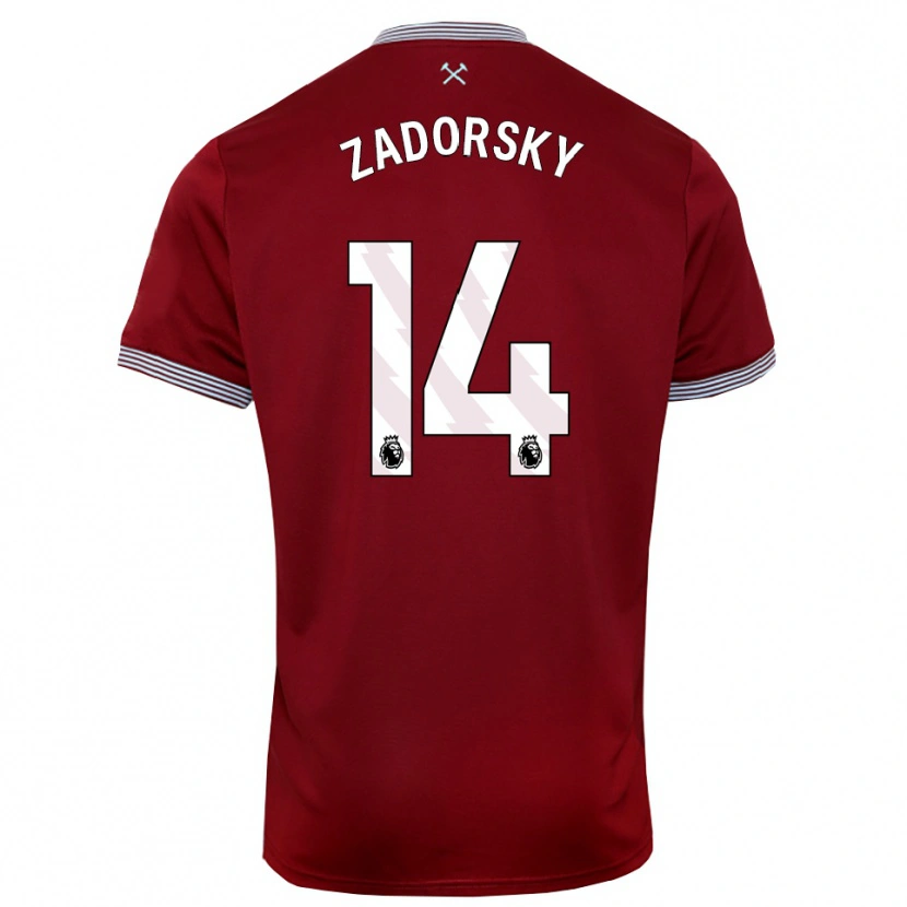 Danxen Dámské Shelina Zadorsky #14 Burgundská Bílá Domů Hráčské Dresy 2025/26 Dres
