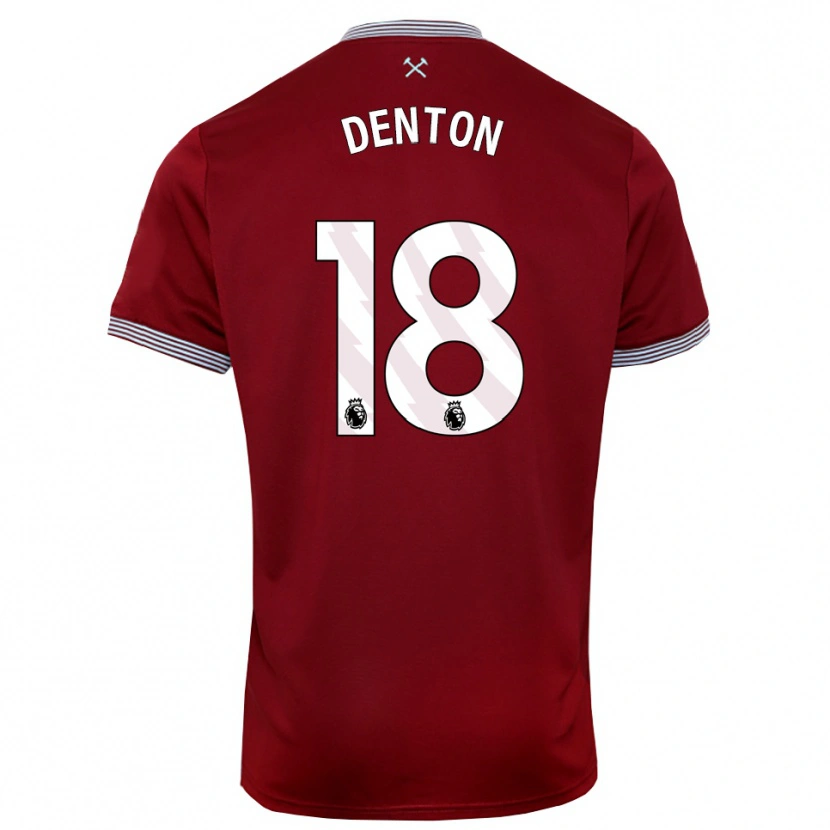 Danxen Dámské Anouk Denton #18 Burgundská Bílá Domů Hráčské Dresy 2025/26 Dres