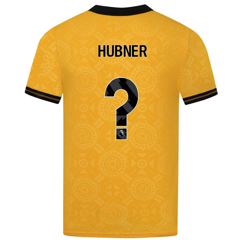 Danxen Dámské Justin Hubner #0 Žlutá Černá Domů Hráčské Dresy 2025/26 Dres