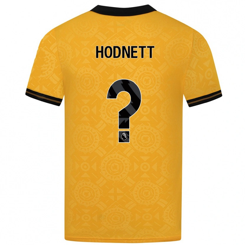 Danxen Dámské Jack Hodnett #0 Žlutá Černá Domů Hráčské Dresy 2025/26 Dres