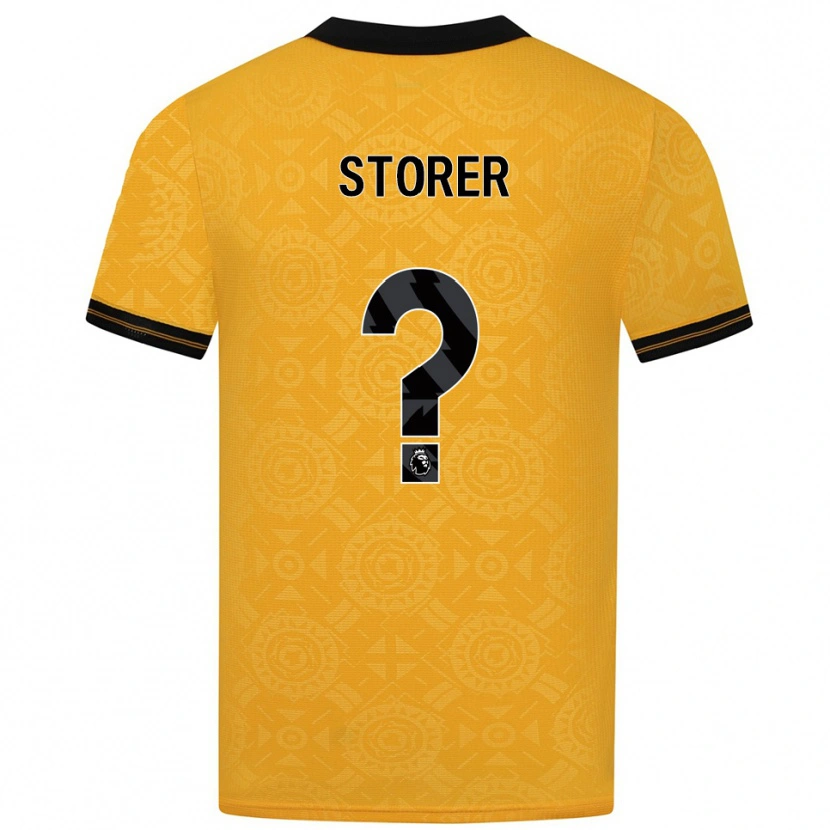 Danxen Dámské James Storer #0 Žlutá Černá Domů Hráčské Dresy 2025/26 Dres