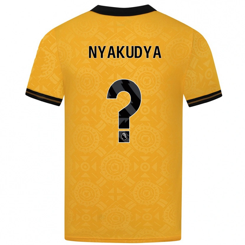 Danxen Dámské Joshua Nyakudya #0 Žlutá Černá Domů Hráčské Dresy 2025/26 Dres