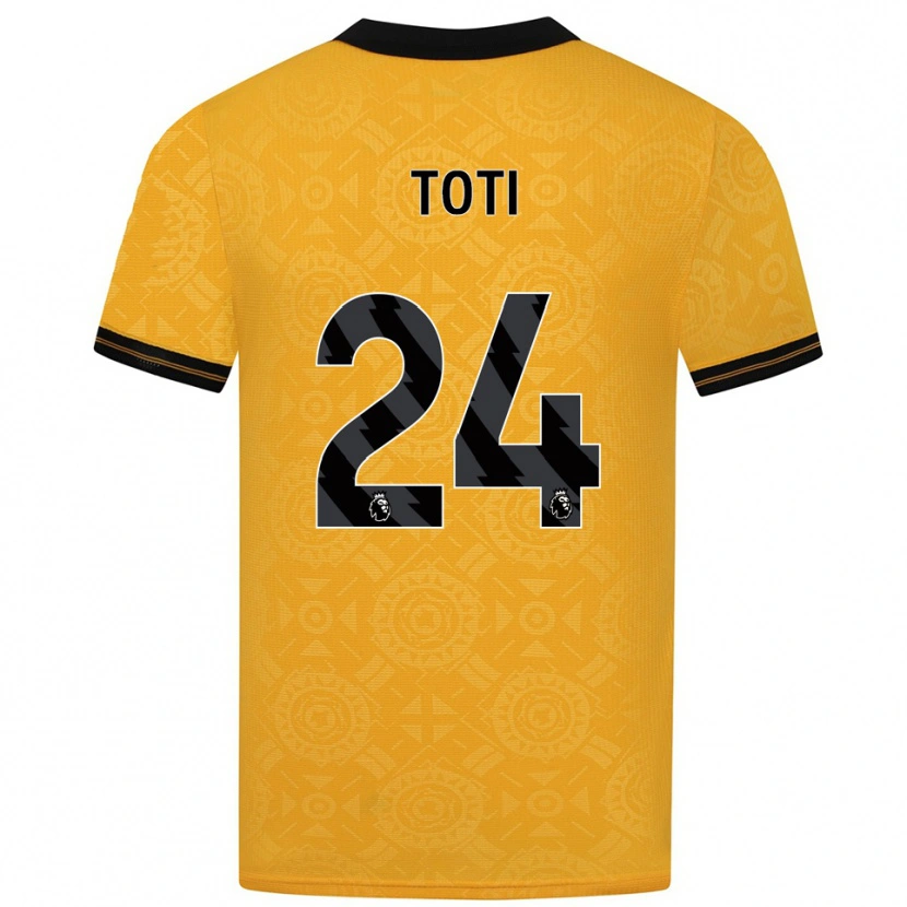 Danxen Dámské Toti #24 Žlutá Černá Domů Hráčské Dresy 2025/26 Dres
