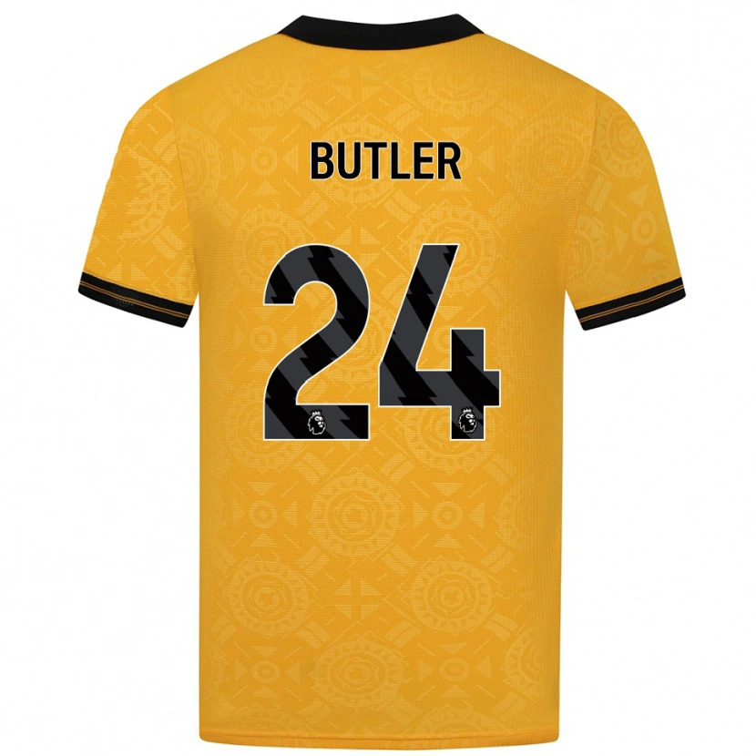 Danxen Dámské Elli Butler #24 Žlutá Černá Domů Hráčské Dresy 2025/26 Dres